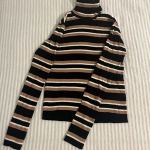 Zara Knit | Striped Turtleneck | Size L